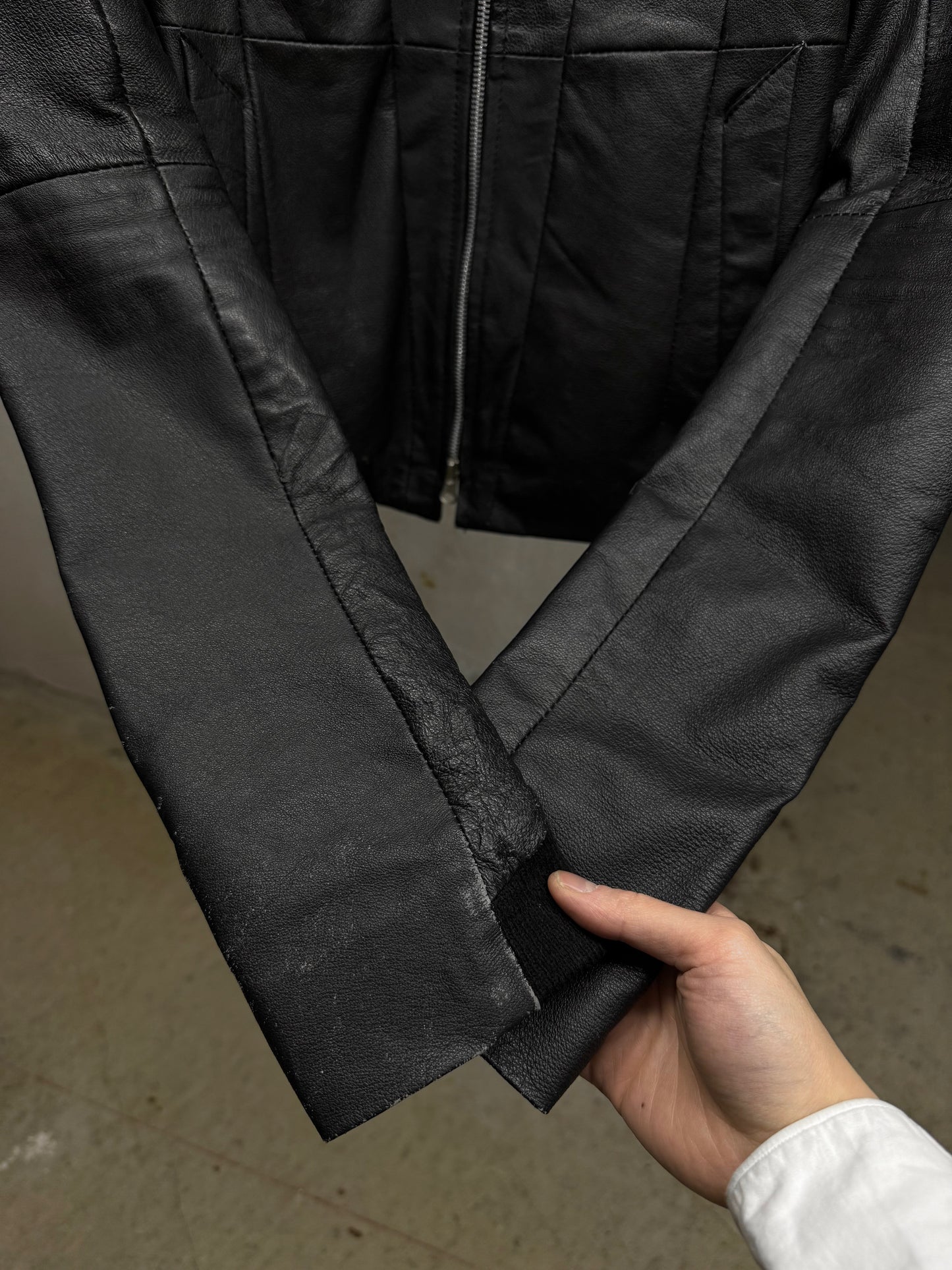 EKAM Early 00s Sheepskin Leather Rider Jacket