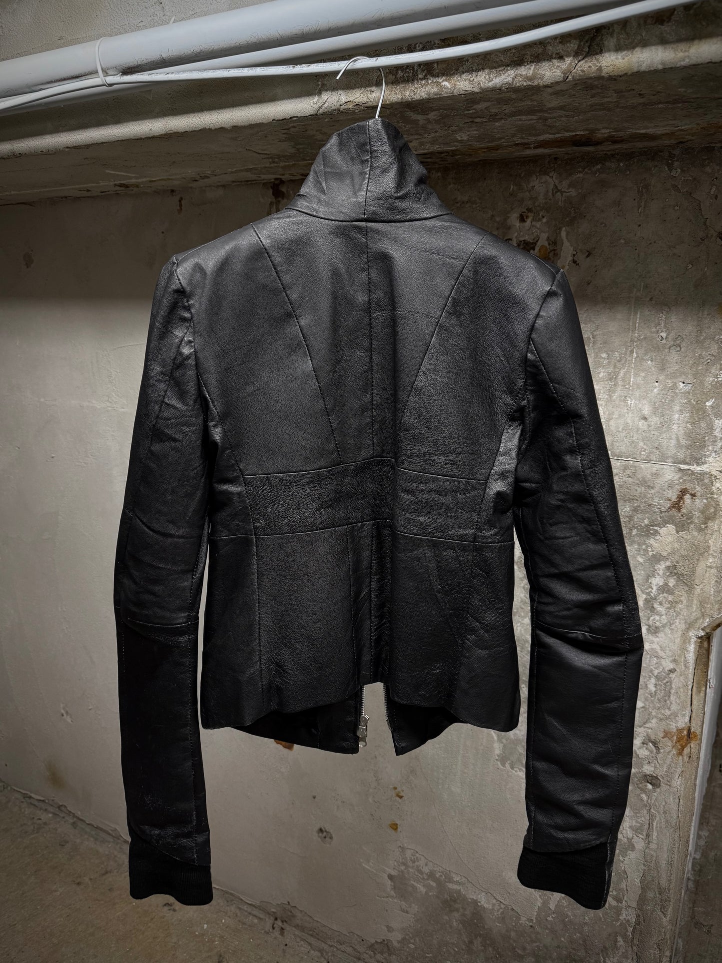 EKAM Early 00s Sheepskin Leather Rider Jacket