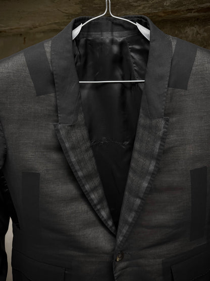 Rick Owens SS22 "FOGACHINE" Transparent Cotton Chiffon Blazer