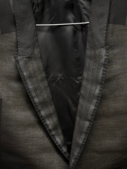 Rick Owens SS22 "FOGACHINE" Transparent Cotton Chiffon Blazer