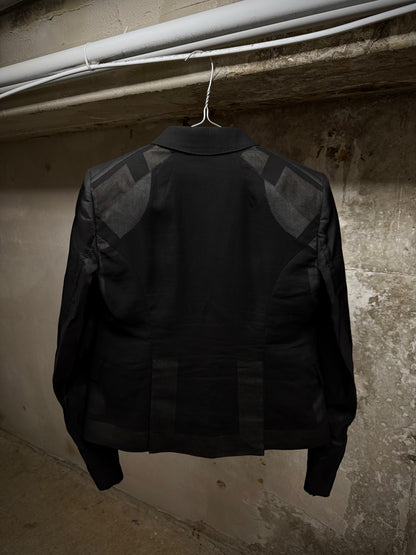 Rick Owens SS22 "FOGACHINE" Transparent Cotton Chiffon Blazer