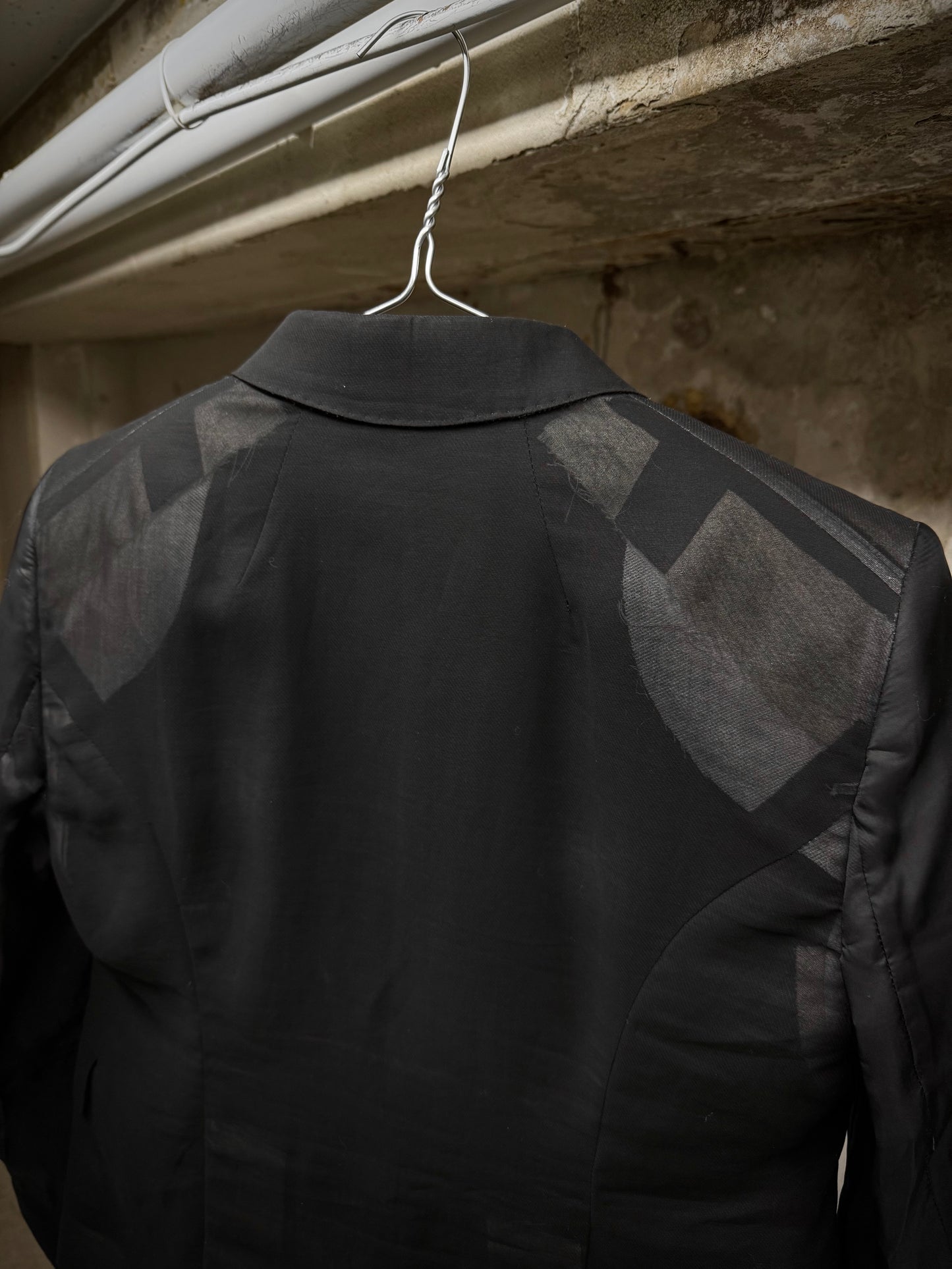 Rick Owens SS22 "FOGACHINE" Transparent Cotton Chiffon Blazer