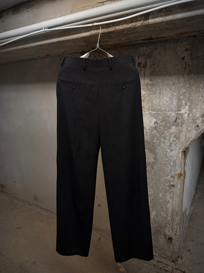 Rick Owens AW18 "SISYPHUS" Wool Tuxedo Stripe Wide Leg Trousers