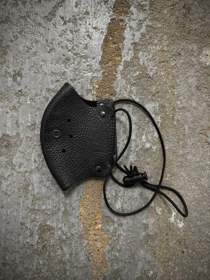 Yohji Yamamoto BLACK Scandal x KADOYA x BACKLASH AW21 Cow Leather Face Cover