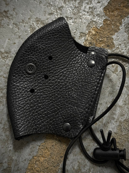 Yohji Yamamoto BLACK Scandal x KADOYA x BACKLASH AW21 Cow Leather Face Cover