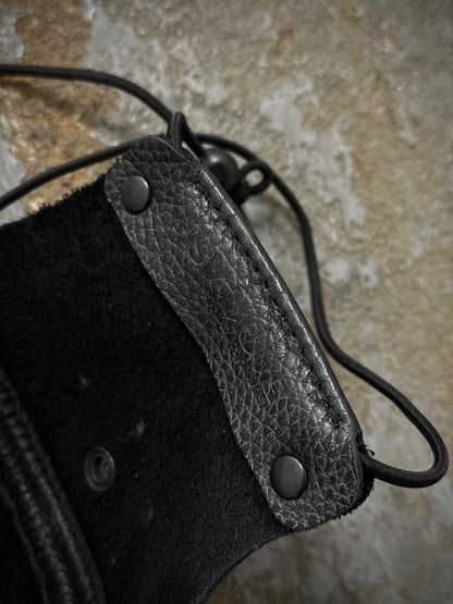 Yohji Yamamoto BLACK Scandal x KADOYA x BACKLASH AW21 Cow Leather Face Cover