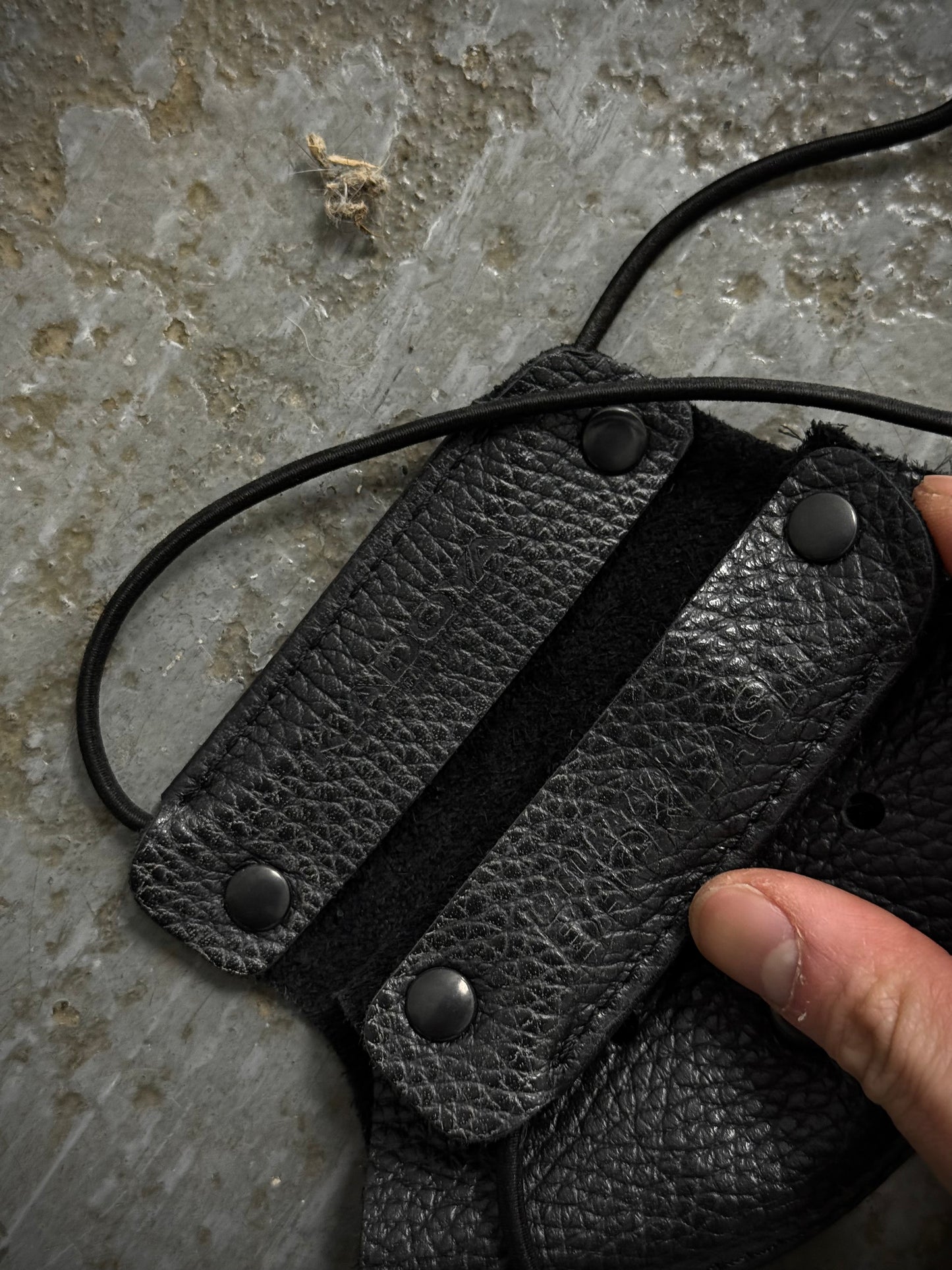 Yohji Yamamoto BLACK Scandal x KADOYA x BACKLASH AW21 Cow Leather Face Cover