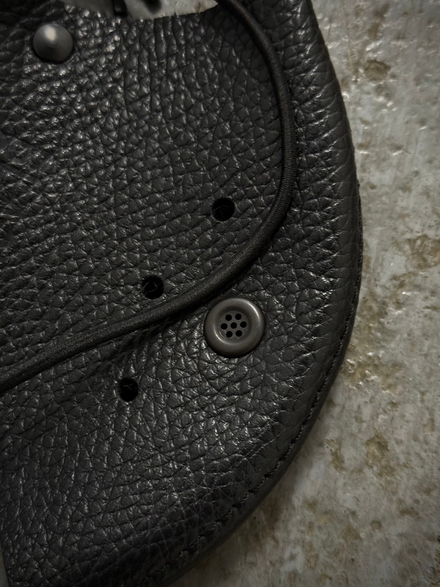 Yohji Yamamoto BLACK Scandal x KADOYA x BACKLASH AW21 Cow Leather Face Cover