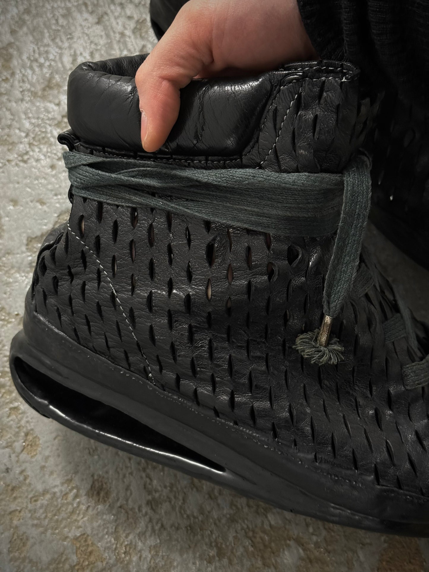 Carol Christian Poell 'AM/2686C ROOMS-PTC/010' Kangaroo Leather Laser Cut U-Sole Drip Sneakers