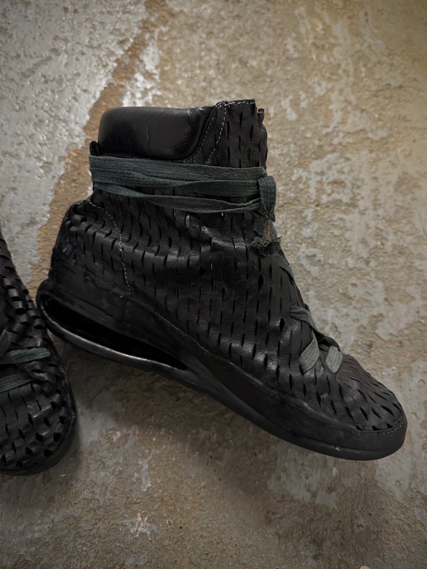 Carol Christian Poell 'AM/2686C ROOMS-PTC/010' Kangaroo Leather Laser Cut U-Sole Drip Sneakers