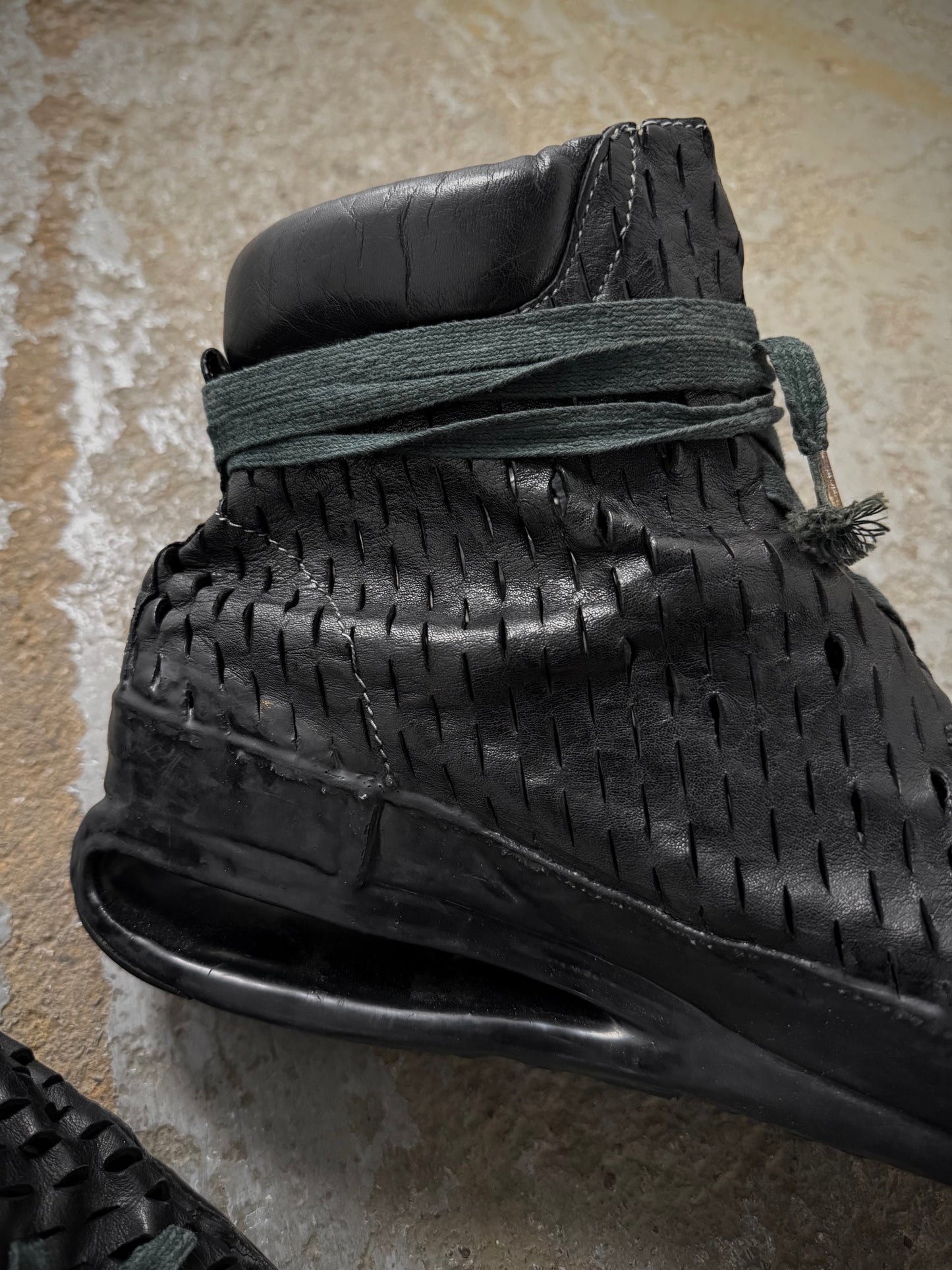 Carol Christian Poell 'AM/2686C ROOMS-PTC/010' Kangaroo Leather Laser Cut U-Sole Drip Sneakers