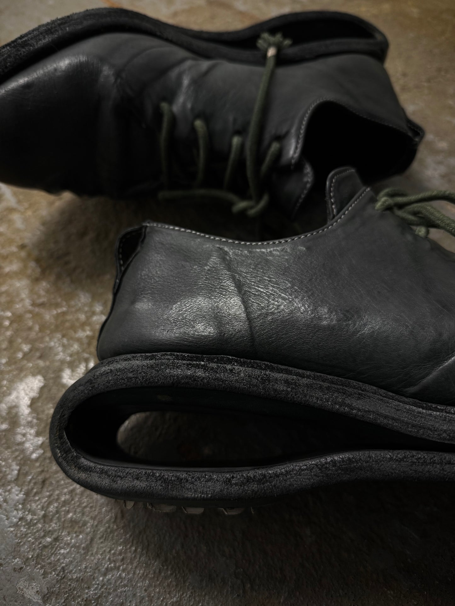 Carol Christian Poell 'AM/2692-IN ROOMS-PTC/19' Kangaroo Leather U-Sole Prosthetic Officer Derbies