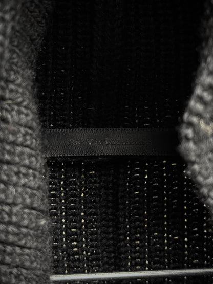 The Viridi-Anne Early 2010s Oversized Hooded Wool Knit Long-sleeves