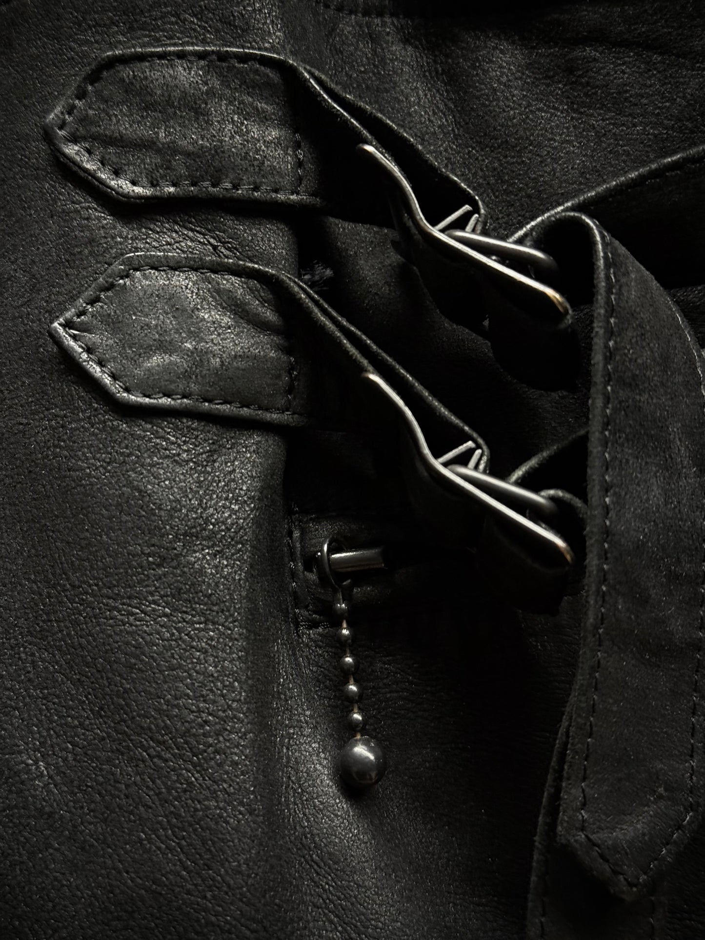Number (N)ine AW05 "The High Streets" Hybrid Wool Sheep Leather Cargo Blazer