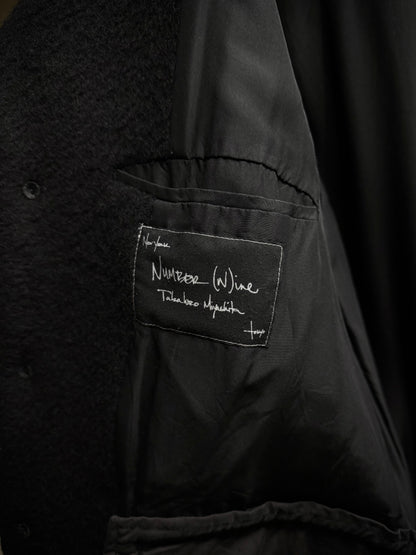Number (N)ine AW05 "The High Streets" Hybrid Wool Sheep Leather Cargo Blazer