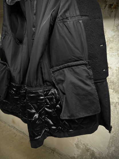 Number (N)ine AW05 "The High Streets" Hybrid Wool Sheep Leather Cargo Blazer