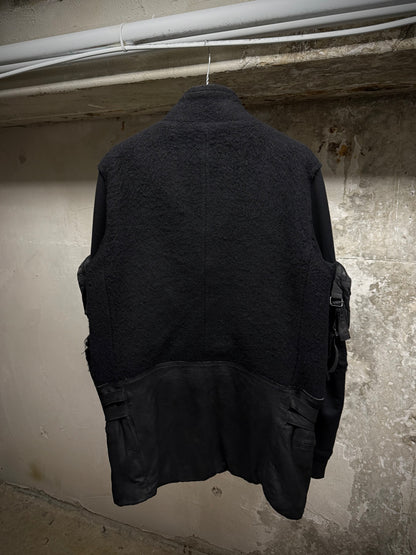 Number (N)ine AW05 "The High Streets" Hybrid Wool Sheep Leather Cargo Blazer