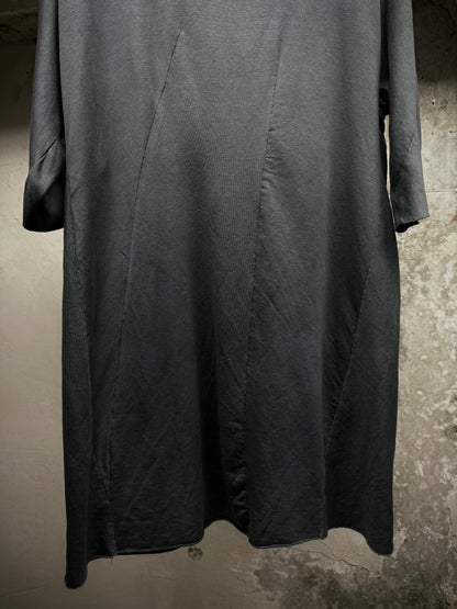 LEON EMANUEL BLANCK 'DIS-MT/01' Patina Blue Eco Stretch Jersey Distortion Reversible T-shirt
