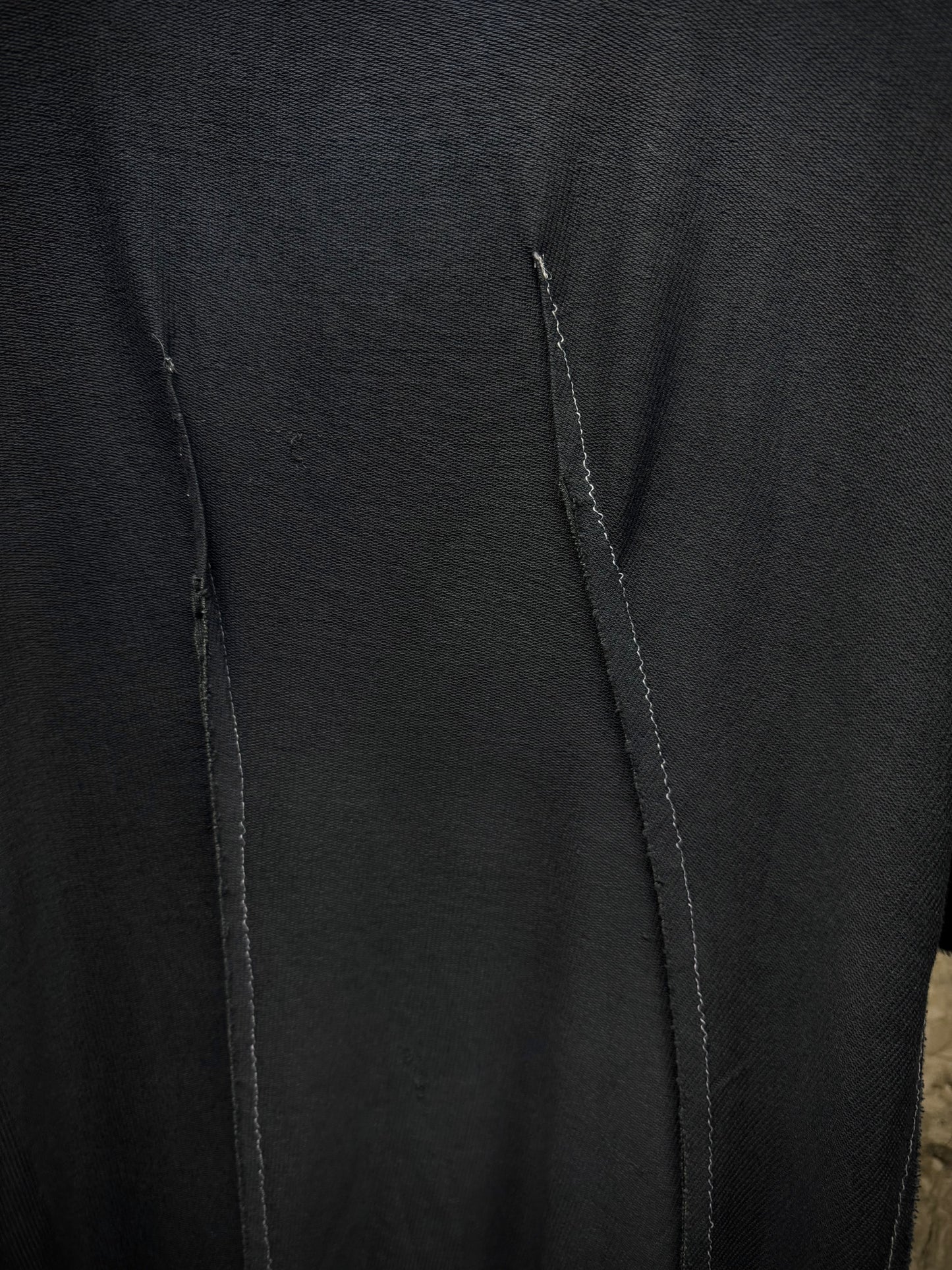 LEON EMANUEL BLANCK 'DIS-MT/01' Patina Blue Eco Stretch Jersey Distortion Reversible T-shirt