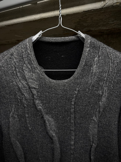 Label Under Construction Distressed Reversible Lunar Crewneck Sweater