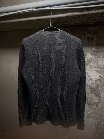 Label Under Construction Distressed Reversible Lunar Crewneck Sweater