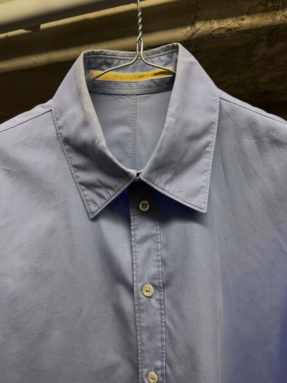 Carol Christian Poell AW01-02 "Public Freedom" Lilac Blue Cotton Poplin Shirt