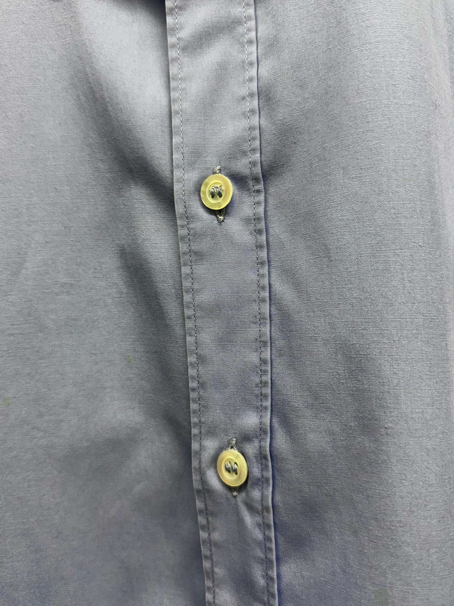 Carol Christian Poell AW01-02 "Public Freedom" Lilac Blue Cotton Poplin Shirt