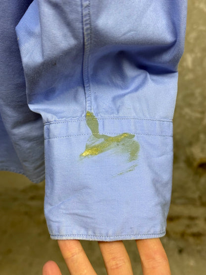 Carol Christian Poell AW01-02 "Public Freedom" Lilac Blue Cotton Poplin Shirt