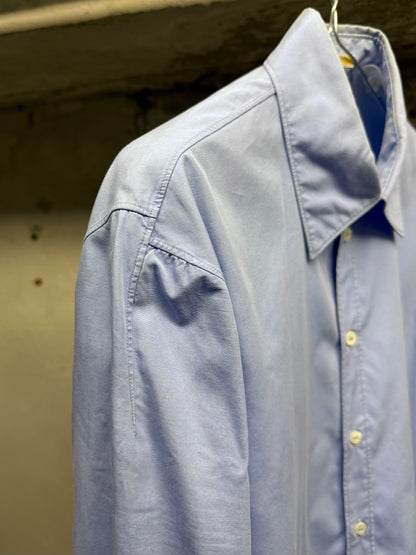 Carol Christian Poell AW01-02 "Public Freedom" Lilac Blue Cotton Poplin Shirt