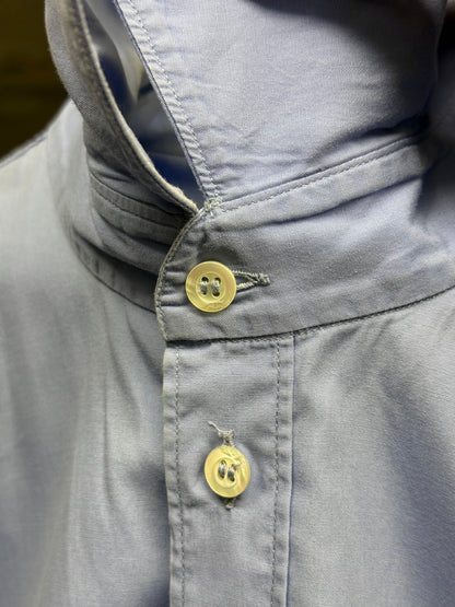 Carol Christian Poell AW01-02 "Public Freedom" Lilac Blue Cotton Poplin Shirt