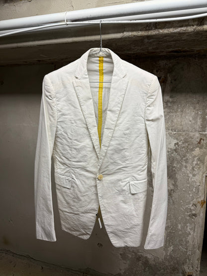 Carol Christian Poell 2010 'GM/2618OD CORD-PTC/2' Object-dyed Unlined Visible Meltlock Single Button Jacket