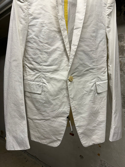 Carol Christian Poell 2010 'GM/2618OD CORD-PTC/2' Object-dyed Unlined Visible Meltlock Single Button Jacket
