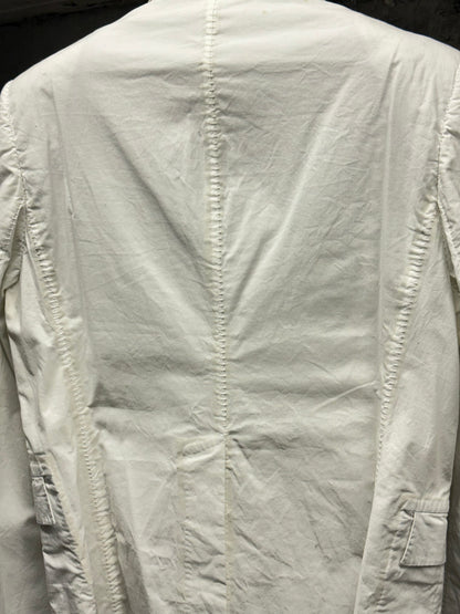 Carol Christian Poell 2010 'GM/2618OD CORD-PTC/2' Object-dyed Unlined Visible Meltlock Single Button Jacket