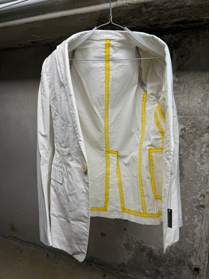 Carol Christian Poell 2010 'GM/2618OD CORD-PTC/2' Object-dyed Unlined Visible Meltlock Single Button Jacket