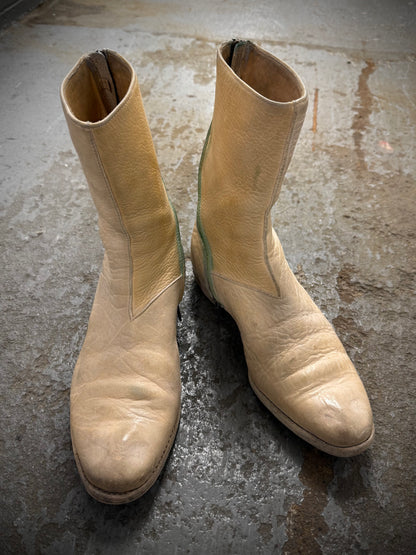Carol Christian Poell ‘AM/2061L BIUS-PTC/1’ Object-dyed Bison Leather Tornado Zip Boots