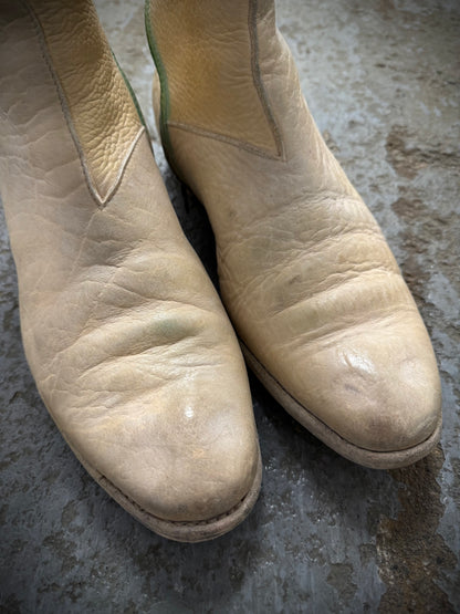 Carol Christian Poell ‘AM/2061L BIUS-PTC/1’ Object-dyed Bison Leather Tornado Zip Boots