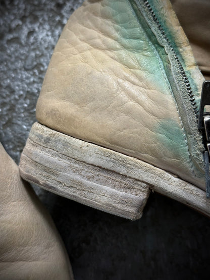 Carol Christian Poell ‘AM/2061L BIUS-PTC/1’ Object-dyed Bison Leather Tornado Zip Boots