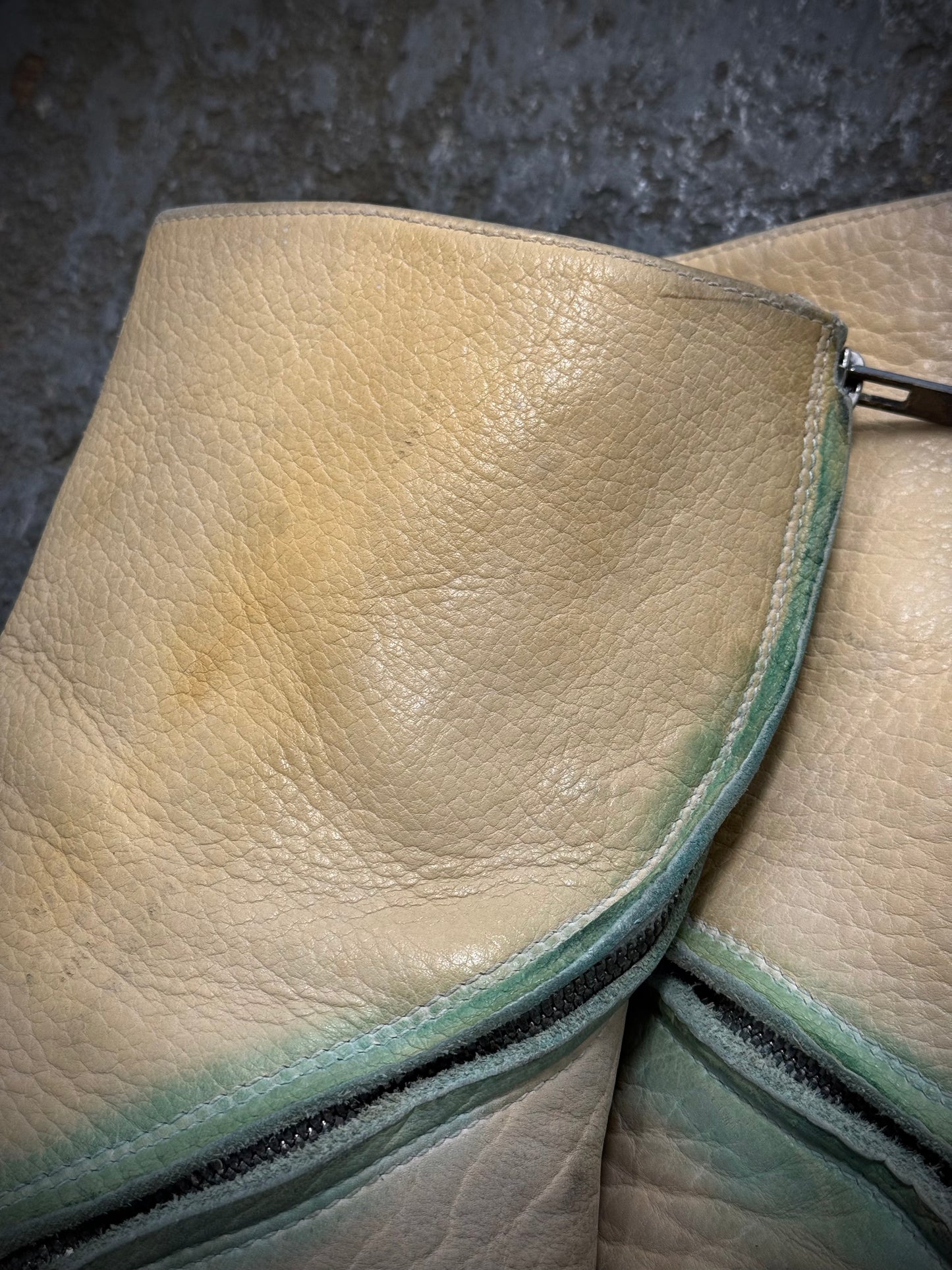 Carol Christian Poell ‘AM/2061L BIUS-PTC/1’ Object-dyed Bison Leather Tornado Zip Boots