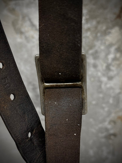 Carol Christian Poell SS05 "SAFE" Dark Brown Cow Leather Belt