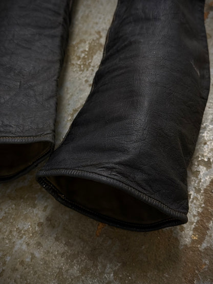 Carol Christian Poell Early 00s Elbow Length Kangaroo Leather Fingerless Gloves