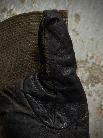 Carol Christian Poell Early 00s Elbow Length Kangaroo Leather Fingerless Gloves