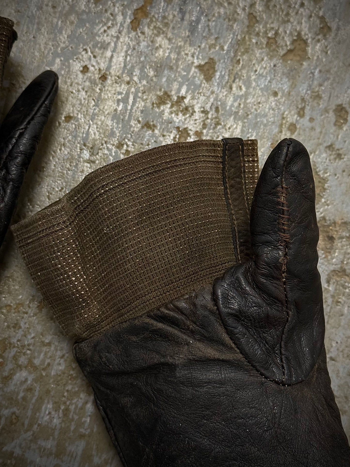 Carol Christian Poell Early 00s Elbow Length Kangaroo Leather Fingerless Gloves