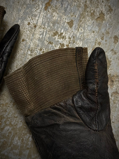 Carol Christian Poell Early 00s Elbow Length Kangaroo Leather Fingerless Gloves