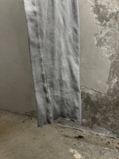 MA_Julius SS14 Dirty Grey Drop-crotch Double Layer Cotton Linen Sweatpants