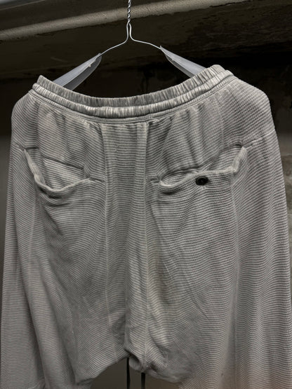 MA_Julius SS14 Dirty Grey Drop-crotch Double Layer Cotton Linen Sweatpants