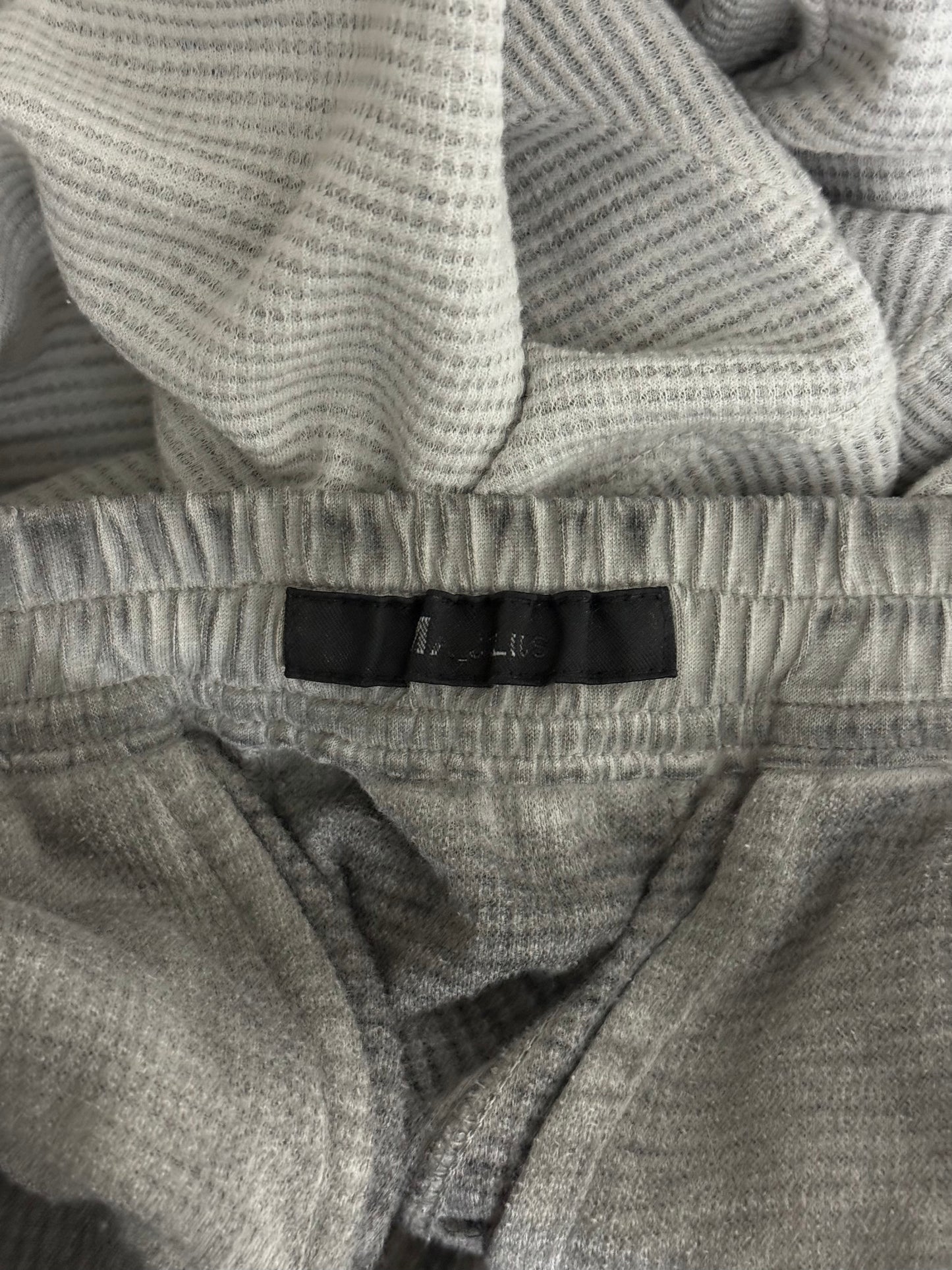 MA_Julius SS14 Dirty Grey Drop-crotch Double Layer Cotton Linen Sweatpants