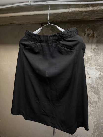 Julius_7 SS15 "prism;" Geometric Drop-crotch Viscose Pod Shorts