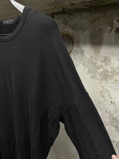 Julius_7 SS12 "edge;" Cupro Linen Multi Panel Long-sleeves
