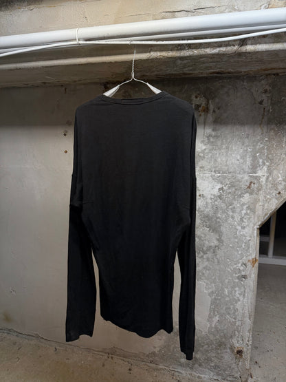 Julius_7 SS12 "edge;" Cupro Linen Multi Panel Long-sleeves