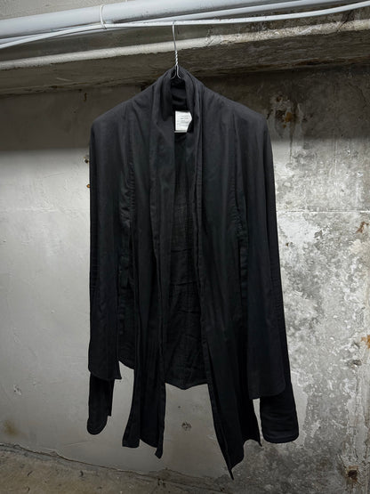 Julius_7 AW07 "UNTITLED;" Open Front Attached Scarf Long-sleeves